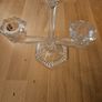 Candle Holder/3 Arm Candeleabra 24% Lead Crystal .. Price Drop Image 4