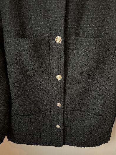 H&M Boucle Jacket Black Size M!