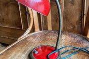 Original red metal lamp 70s