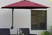 Garden Parasol Manual Bordeaux Red 248 x 248 x 148 cm