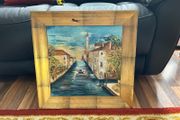 Oil on canvas painting