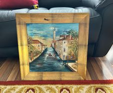 Oil on canvas painting