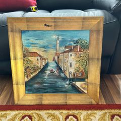 Oil on canvas painting