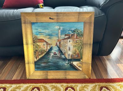 Oil on canvas painting