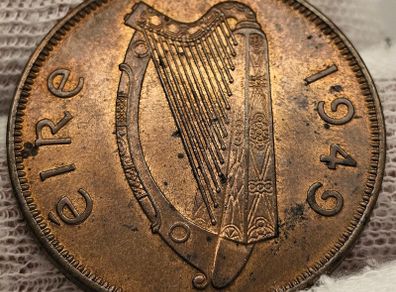Ireland 1949 1d Penny Choice Uncirculated Some Lustre