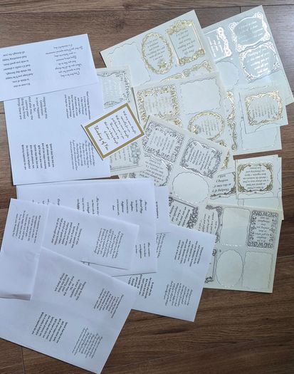 Job lot Toppers, Sentiments and Decoupage