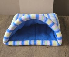 Large Guinea pig Tunnel wired - blue stripped