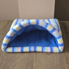 Large Guinea pig Tunnel wired - blue stripped