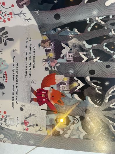 Kids book Christmas light and sounds book brand new