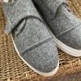 shoes lost ink grey Velcro flatform trainer style shoe size 40 Image 4