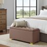 Boucle Ottoman with Storage  Custom Bench for Irish Homes Image 3