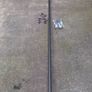 Pine Curtain Pole &.steel black pole 2.5m Image 2