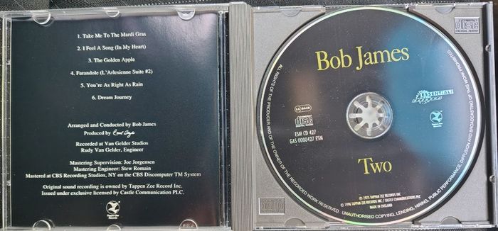 Bob James - Two CD (1975) 1996 Remastered Reissue Fusion, Jazz-Funk EX+