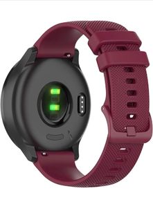 Silicone Quick Release Strap, 20mm - Compatible With Garmin Venu 2/Sq 2 Plus/Sq/Venusq; Vivomove 3/HR/Luxe