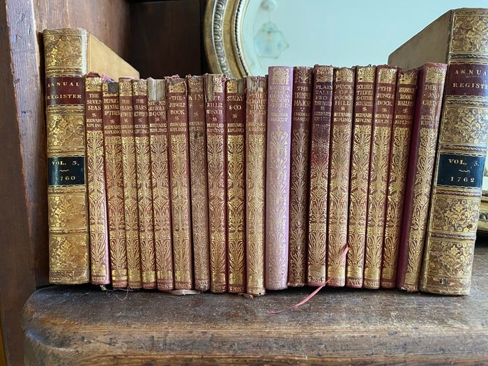 Antique 1920 The works of Rudyard Kipling, 17 volumes, Jungle Book 1920 etc