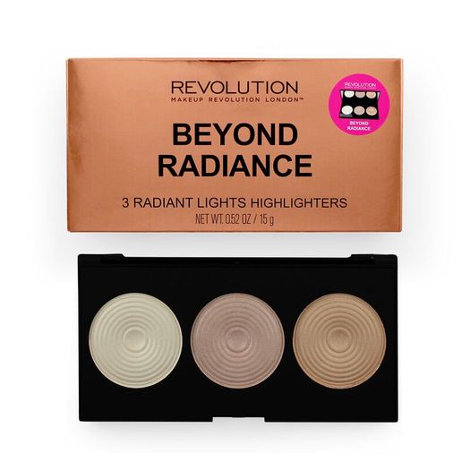 Revolution Beyond Radiance - 3 Radiant Lights Highlighters - Highlighter Palette - New
