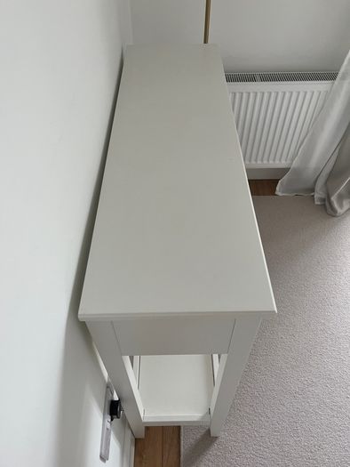 white console table