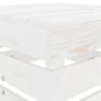 2 Piece Garden Pallet Lounge Set White Wood Image 4