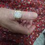 Large "Rolex" Style man's Diamond ring Image 4