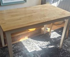 Practically As New - Solid 4Ft Wooden Kitchen Dining Table - Can Deliver