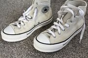 Grey Converse platforms