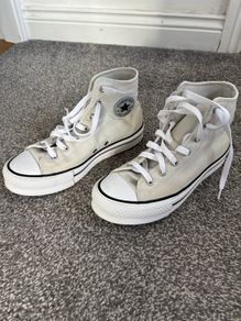 Grey Converse platforms