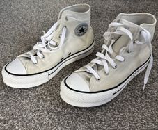 Grey Converse platforms