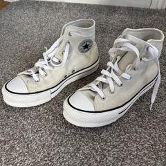 Grey Converse platforms