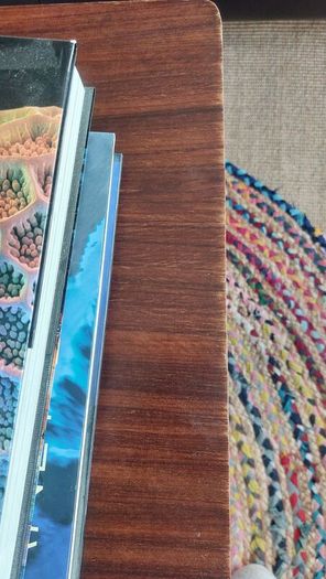 Fabulous Mid-Century Modern, 50s Style, Retro Compact-Sized Coffee Table with Slatted Magazine/Book Shelf