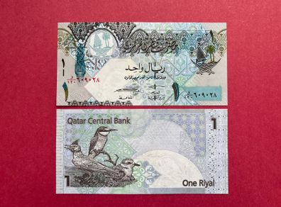 Qatar. 1  Riyal. 2008. ( Uncirculated )
