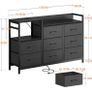 Black Chest of Drawers Bedroom, Contains 2 USB & 2 AC Ports Sockets Image 6