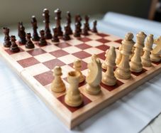 Handmade Chessboard - Exotic Padauk, Maple with Pieces