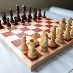 Handmade Chessboard - Exotic Padauk, Maple with Pieces