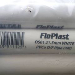white pvc pipe 21.5 mm