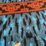 Vintage wool blanket Blue Black Red Patterned Blanket Throw Image 4