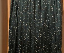 Knee Length Green & Gold Dress