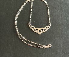 silver necklace