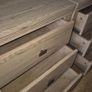 Large Oak-Effect 3-Drawer Bedside Lockers Image 5