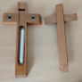 Vintage Italian made 'Last Rites' hardwood wall Crucifix 13" tall FREEPOST Image 3