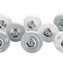 Grey and White Handmade Assorted Designs Ceramic Door Knobs, Vintage, Shabby Chic, Interior Furniture, Cabinet Cupboard Wardrobe Drawers Pulls Handles (8-Pack) Image 3