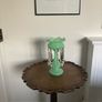 Victorian Clear glass vase lustre with droplets excellent condition 18cm tall Image 3