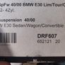Bmw E30 ST / KW / WEITEC Front Lowering Springs, Made In Germany Image 4