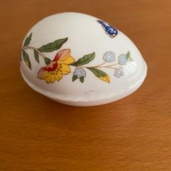 Aynsley cottage garden egg shaped trinket box