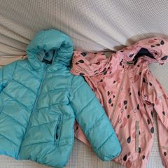 Girl jackets age 6-8yrs (winter & rain)