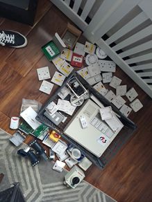 job lot alarm and electric items