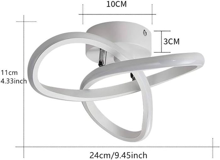 LED Ceiling Lights, 22W Creative Flower Shape Ceiling Light, Balcony Aisle Ceiling Lamp, Home Corridor Porch Ceiling Lights Cloakroom Lamp, Cool White 6500K Ceiling Chandelier