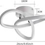 LED Ceiling Lights, 22W Creative Flower Shape Ceiling Light, Balcony Aisle Ceiling Lamp, Home Corridor Porch Ceiling Lights Cloakroom Lamp, Cool White 6500K Ceiling Chandelier Image 5