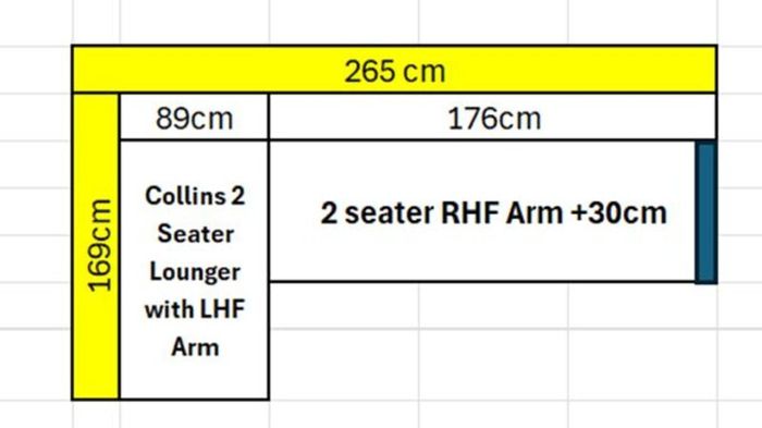 Finline Furniture L Shaped Sofa