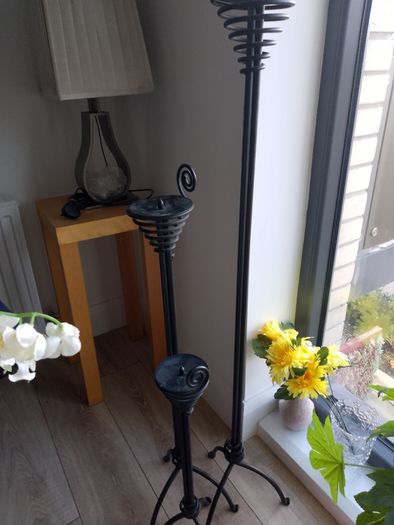 Cast Iron Candle Holders