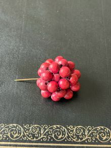 Wooden brooch